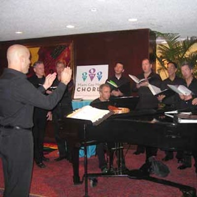 The Miami Gay Men's Chorus also performed during the reception.