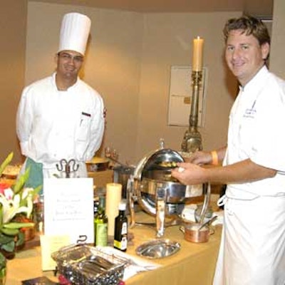 The chefs from Bizcaya at the Ritz-Carlton, Coconut Grove prepared truffled gnocchi with oxtail ragu and watercress for the 15th annual Feast Among the Grapes.