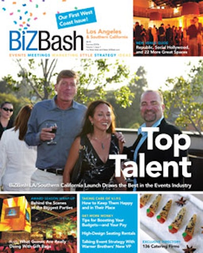 Brightroom Event Photography made everyone feel like a star by putting each attendee on the cover of BiZBash L.A. Guests posed for the camera and could later download a free copy of their covershot.