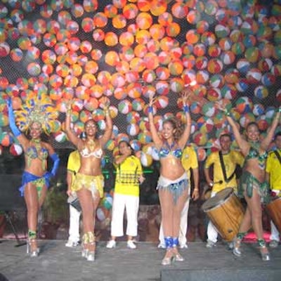 The performers from Skindo Brazil Show gyrated to the Latin beats.
