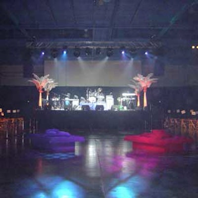 The Coconut Grove Convention Center was transformed for a Latin-themed night of dominoes and music.