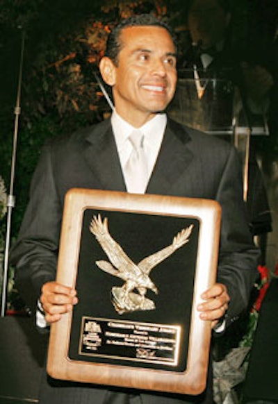 Los Angeles Mayor Antonio Villairagosa was one of the evening's honorees.