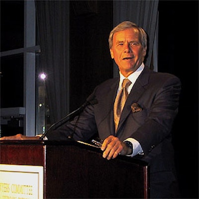 M.C. Tom Brokaw commanded the attention of the audience immediately.