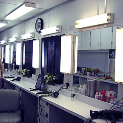 The trailer's interior had the look of a full-service salon.