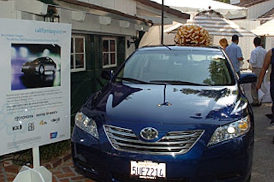 Guests could gamble $100 on a raffle ticket for a 2007 Toyota Camry hybrid.