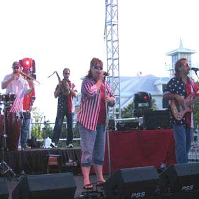 Lisa Z and the Funhouse Band sang hits from Prince to Gwen Stefani on the main stage.