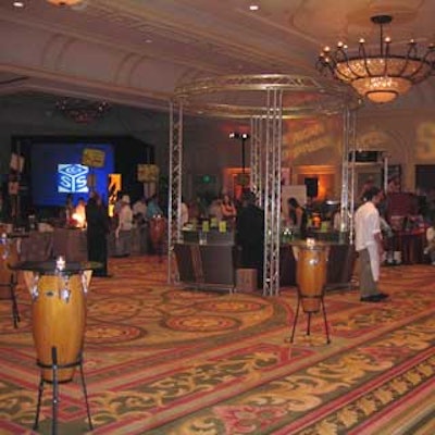 Chefs set up their stations in one of the Ritz-Carlton, Key Biscayne's ballrooms.