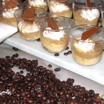 Chef Patrick Broadhead of Max's Grille Coral Gables made espresso tres leche for the event.