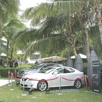 Three other Lexus vehicles were also on view.