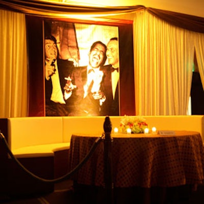 Photographs of such 1950's era icons as the Rat Pack set the festive and retro mood for the launch of the Ritz-Carlton Residences, South Beach.