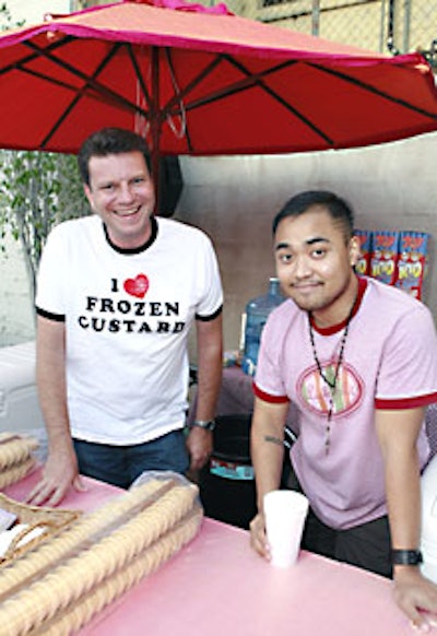 Guests snacked on custard cones from Lickety Split.