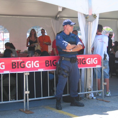 Members of Toronto Police's Emergency Task Force ensured nobody got too close to the blast site.