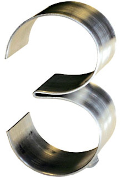 Keep It CleanThe artisans at Gauge craft a variety of designs, like the sleek Empire pattern—each fabricated from a single, folded, and curved sheet of aluminum. Each number stands up on its own, with the assistance of small, clear bumpers or sturdy wire feet. The design comes in two sizes: 2 by 4 inches for $15 each, and 3 by 6 inches for $35 each.