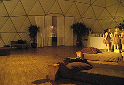 The Dome at the Soho Grand Hotel features a main 60-foot dome that can host 500, and a smaller dome and outdoor space that can accommodate an additional 300.