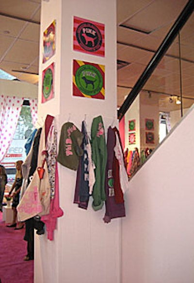 Victoria’s Secret provided the clothing and signage that decorated the space.