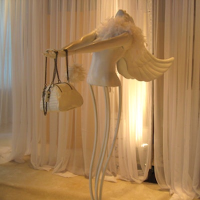 Winged mannequins resembled images from Diesel's current ad campaign, Diesel Heaven.