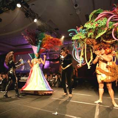 The headdress contest was intense, featuring amazing entries.