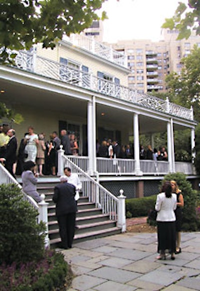 Giuliani allowed Travel & Leisure to host a summer cocktail party on the suburban-size back porch and lawn at Gracie Mansion in 2001.