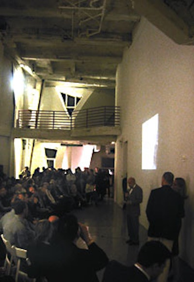 The MAS hosted a 2004 cocktail party in the raw space that once housed the Cloud Club.