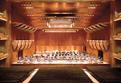 The three-tiered Avery Fisher Hall.