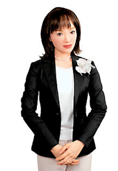 Japanese-based Kokoro’s life-like Actroid Der robots take on human form—with realistic features. The robots can wear different garments according to the occasion; programmed for specific uses, a droid may serve as a receptionist, or greet and direct guests at events.