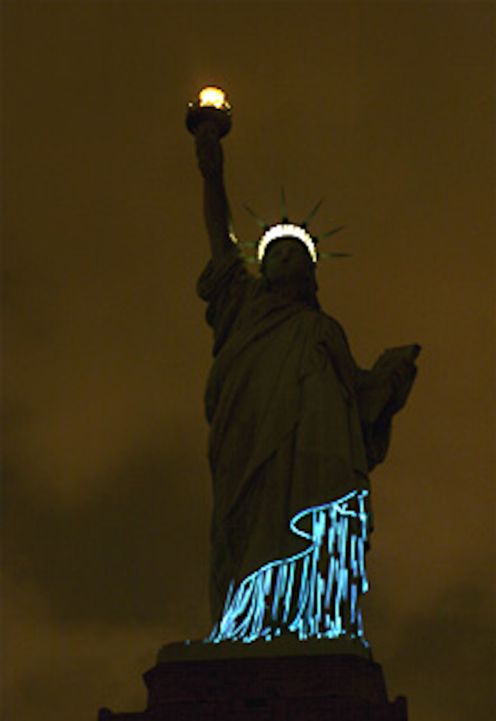 French Champagne Lights Up Lady Liberty BizBash