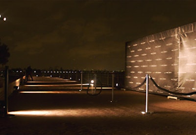 Guests arrived via Circle Line ferries and were escorted down a Liberty Island pier, where red carpet photos took place.