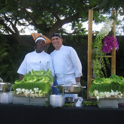 Chefs from 2Taste Catering prepared an array of Japanese dishes.
