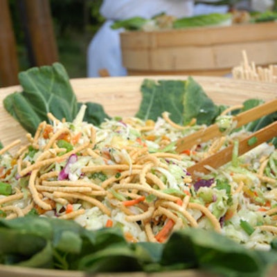 2Taste Catering served Asian citrus slaw.