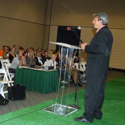 David Simpson, president and C.E.O. of Cozza Noztra, discussed the hottest industry trends during the keynote presentation.