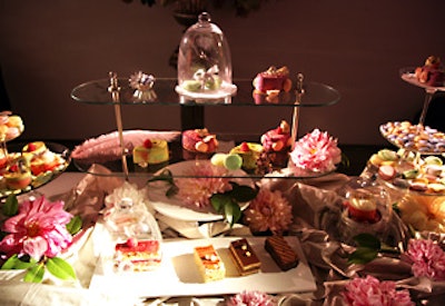 Sponsor Van Cleef & Arpels displayed jewels atop colorful confections.