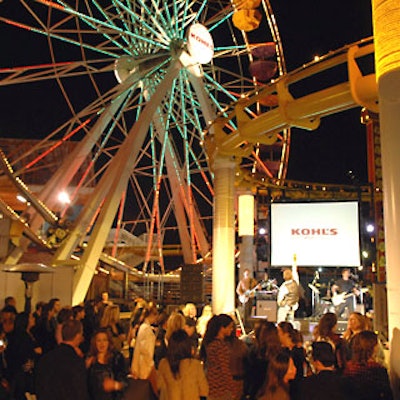 Kohl's put its logo in the middle of the Ferris wheel on Santa Monica Pier for its 'Transformation Nation' fall fashion show and party with the Cond? Nast Media Group.