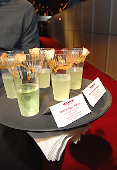 At the Kohl’s event, candy apple-flavored cocktails kept with the carnival theme.