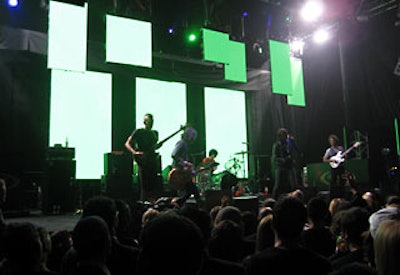 Seven LED walls accented the stage, playing flashing colors, patterns, and footage for each performer. The Strokes, who played for roughly 40 minutes, were the crowd favorite of the night.