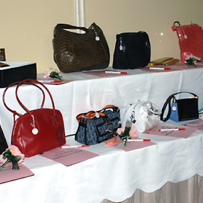 More than 650 guests bid on handbags in a silent auction benefiting lupus research at the Beverly Wilshire hotel.