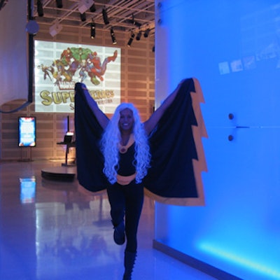 TK supplied actors dressed as superheroes like Storm from X-Men to greet guests and pose for pictures.