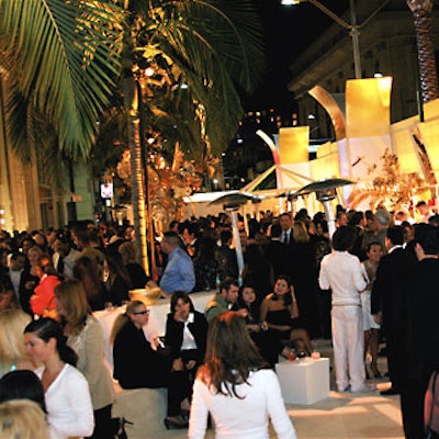 The Hugo Boss flagship opened on Rodeo Drive with a street party blanketed in white carpet.