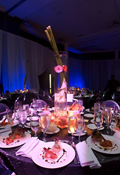 The room set up for the Person of the Year dinner for Ricky Martin had to be transformed for the following night’s big after-party.