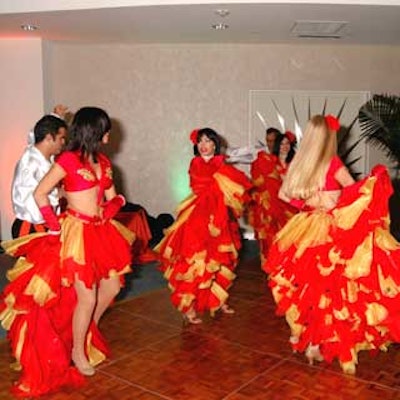 Dance Attack took over the floor and captured all the guests' attention as they performed a red-hot dance number.
