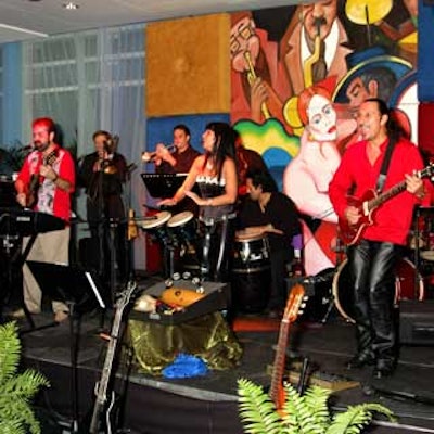 Mike Sipe's band, Coco Salinas: The Latin Sound Feeling, played all kinds of music throughout the evening.