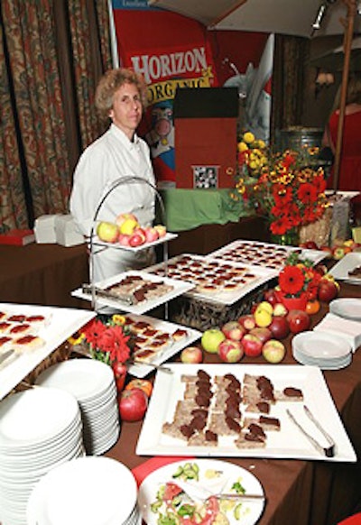 Renowned chefs were on-site to prepare the fresh organic ingredients.