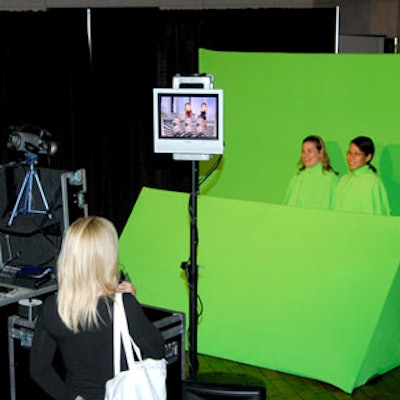 Guests made their own music videos at the interactive Dance Heads Florida booth.