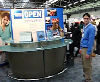 At the heart of the trade show floor, the OPEN from American Express? Business Lounge gave attendees a place to relax and explore the benefits provided for event professionals who receive an American Express Business Card through BiZBash, including automatic statement credits, marketing support, and professional development.
