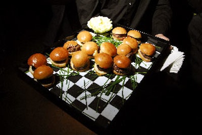 Mini hamburgers from Chef & Company were a crowd favorite.