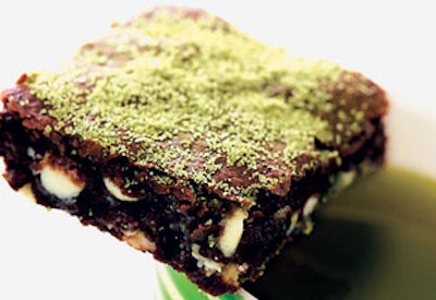 Kyotofu's green tea tofu brownie