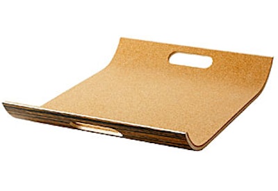 Urbana Design's cork tray is good for guests and the environment. The eco-friendly material makes this sleek tray a sustainable option. Available from Branch. (18 1/4 by 14 inches, $150)