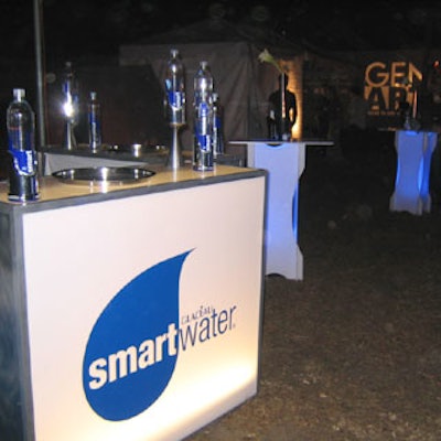 The smart water bar at Culture on the Verge exclusively served the sponsor's beverage.