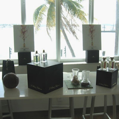 Upstairs, a perfumerie set up allowed guests to sample different scents.