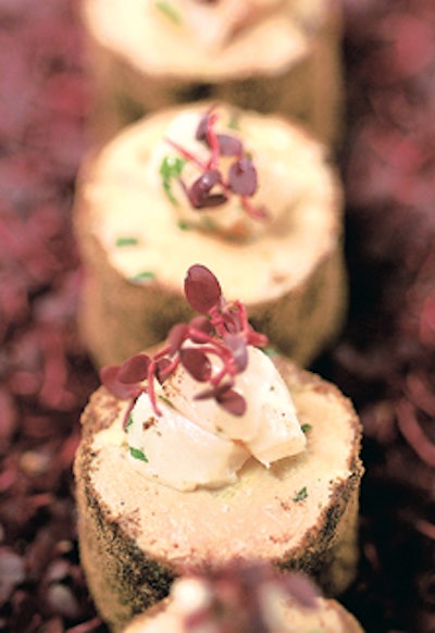 Williamson Calvert, Events and Cuisine's Asian-inspired foie gras.