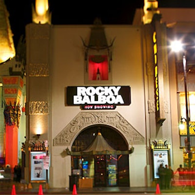 The premiere for Rocky Balboa took over multiple theaters at the Grauman’s Chinese complex; afterwards guests headed to the grand ballroom at Hollywood & Highland.